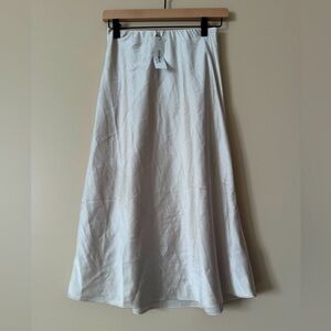 Satin Cloud Midi Skirt